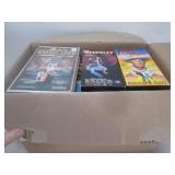 BOX OF VINTAGE VHS TAPES