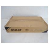 NEW DEILSY PACK OF 12 CLEAR PANT HANGERS