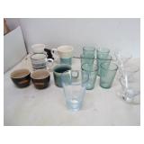 GROUP OF VARIOUS GLASSES, MUGS