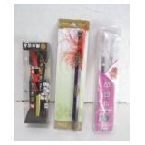 LOT JAPANESE SWORD LETTER OPENERS, CHOPSTICK