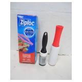 LINT ROLLERS+ ZIPLOC BAGS