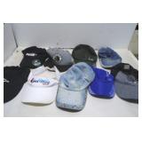 LOT COLLECTIBLE USED BASEBALL HATS