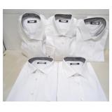 LOT OF 5 NEW MENS DRESS SHIRTS VARIOUS SIZE