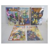 LOT OF 5 ASSORTED VINTAGE COMIC BOOK