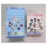 COLLECTIBLE JAPANESE ANIME TIN BUTTONS , ETC