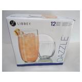 LIBBEY 12 PIECE GLASS SET