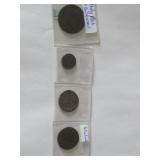 REALLY OLD NETHERLAND COINS+ 1866 ITALIAN COIN