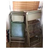 6 Metal Folding Chairs