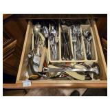 Contents Of Drawer Silverware Nutcracker Spoons