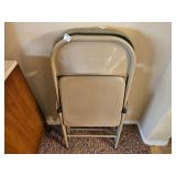 3 Metal Folding Chairs