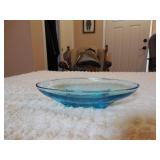 Capri Blue Oval Glass Dish