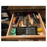 Contents Of Drawer Knives Potato Mashers Clippers
