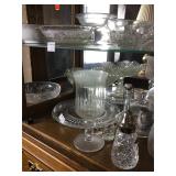 Contents Of Shelf Candle Holders, Cake Plate