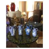 Wedgwood Jasperware Vase x2- 3"