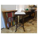 Wood Table With Marble Top