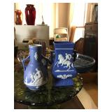 2 Jasperware Vases- 5"
