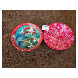 Mexican Pottery Bowls x2 5" Dia.
