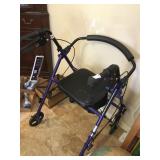 Drive Steel Rollator With 6" Wheels New