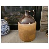 Stoneware 2 Gallon Crock Jug 13.5"x 9" Base