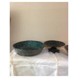 Cast Iron Pedestal Dish- 8"x3"