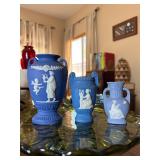 Wedgwood Jasperware Bud Vases x3