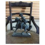 Cast Metal Statue Western Art 10"x8"