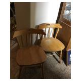 2 Wooden Chairs