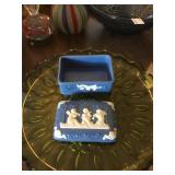 Wedgwood Jasperware Trinket Box- 3.5"