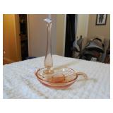 Pink Depression Glass Sugar Bowl