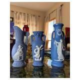 Wedgwood Jasperware Bud Vases x3