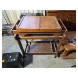 Wood Salad Bar Cart
