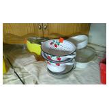 Corningware Casserole Pans, Pyrex MIxing Bowl