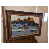 Framed Artwork By Bob Tommey 74', Western Art