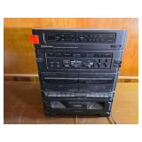 Emerson AM/FM Stereo Duel Cassette Audio Center