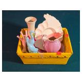 Deviled Egg Holder & Ceramic Figurines