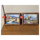 Framed Western Art By Connie Blake, 8'x6'