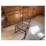 Vintage Wooden Rocking Chair Damaged