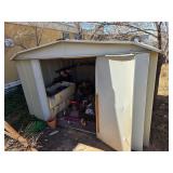 Contents of Shed, RCA Victor Antique TV, Pottery