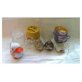 Honey Jar, Trinket Boxes, Creamer, Glassware