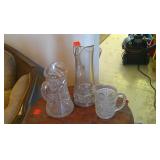 Cut Glass Pitchers x3