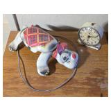 Vintage Tin Plate Mobo Scottie Mechanical Toy