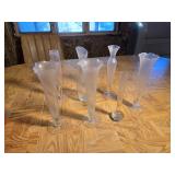 Decorative Table Flower Vases Qty7