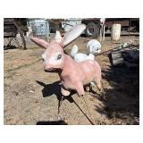 Cement Lawn Ornaments, Damaged