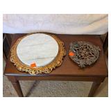 Marble & Metal Table Top Made In Italy 15' Dia.