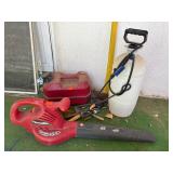 Gas can, Homelite Blower Untested
