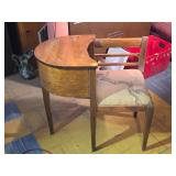 Antique Telephone Table Aka Gossip Bench