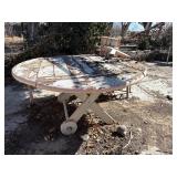 Wooden picnic Table, Benches x3