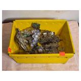 Glass Grapes, Brass Napkin Holders x2