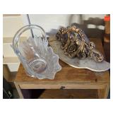 Glass Basket, Wall Shelf Damaged