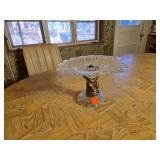 Vintage Cake Stand With Metal Base